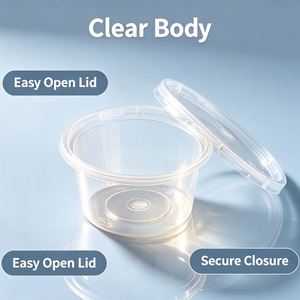 Vaso de Plástico Desechable Resistente al Calor para Salsas, Contenedor de Condimentos de Grado PP para Porciones de Comida Caliente - Product Image 2