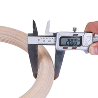 Custom Natural Wood Gym Ring Sports & Entertainment Product Wooden Climbing Hangboard Fingerboard
