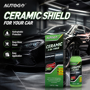 <span class=keywords><strong>AUTOGO</strong></span> Spray de cire céramique 3 en 1 100ml, revêtement hydrophobe brillant, protection rapide de la peinture automobile, spray de detailing - Product Image 1