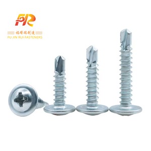 M4.2 vít tự khai thác bằng thép carbon với đầu phẳng lớn mạ kẽm baut Titan banjo hệ thống mét 16mm chiều dài 40mm 16mm - Product Image 1