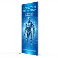 Boîte à lumière en aluminium pliable ADMAX SEGfold, système de verrouillage sans outil, entièrement pliable, portable, éclairée, pour stand d'exposition, publicité, toile de fond