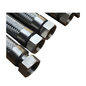 롱후이 스테인리스 스틸 <span class=keywords><strong>304</strong></span> 금속 호스 고압 플랜지 연결 유연한 부식 방지 화학 파이프라인 공장 - Product Image 1