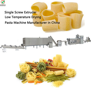 Ligne de production automatique de pâtes courtes (macaroni) avec extrudeuse continue, équipement complet du mélange <span class=keywords><strong>à</strong></span> la refroidissement - Product Image 1