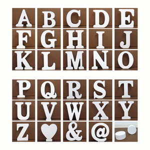 6 Inch Unfinished <strong>Wooden</strong> <strong>Letters</strong> White Standing Alphabet Theme DIY Crafts for Wedding Birthday Party Wall Decor <strong>Letter</strong> E - Product Image 1
