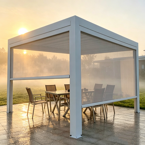 Pérgola Motorizada de Aluminio con Pantalla Lateral Retráctil Impermeable, Toldo para Patio Exterior, Piscina, Gazebo, Protección Solar - Product Image 3