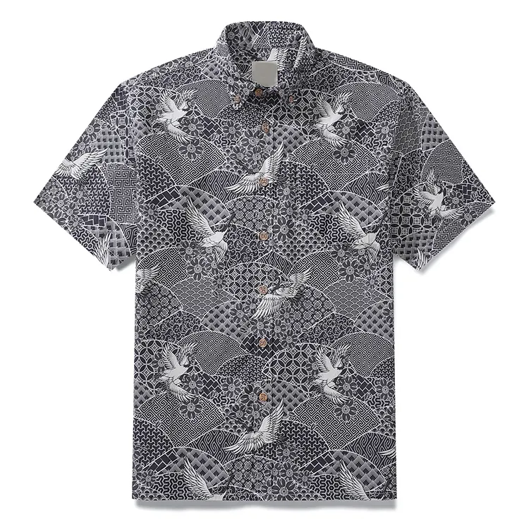 2024 Best Price Customizable Hawaiian Print Aloha Shirts For Men Wholesale