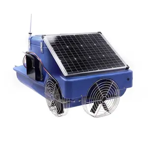 New Automatic Adjustable Solar Auto Fish Feeder With Dc 12V Provided Solar Power Prawn Feeder Machine