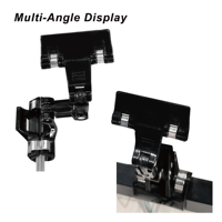 Clip Réglable pour Carte de Prix Multi Articulation Flexible pour Panier et Bord d'Étagère de Supermarché 18cm