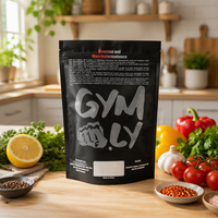 Sachet Doypack thermoscellable avec fermeture éclair et fenêtre transparente, en matériau BOPP+VMPET+PE mat, pour l'emballage alimentaire