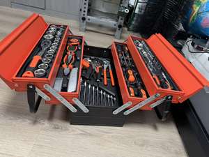 Juego de 85 Piezas de Llaves de Trinquete Rápidas, Juego de Llaves Combinadas, Llave de Boca Abierta, Juego de Herramientas de Llaves de Tubo Multifuncionales con Caja de Herramientas - Product Image 2