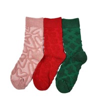 Chaussettes en tissu éponge à motif cœur en relief 3D, chaussettes d'hiver épaisses et chaudes mi-mollet, chaussettes douces et confortables pour la maison, le sommeil, le quotidien et les occasions décontractées