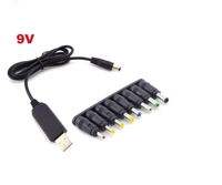 Chargeur élévateur de tension basse tension en gros 5,5x2,1 mm DC 5V vers 12V avec câble USB pour routeur Wifi, modem, ventilateur, bande LED, néon