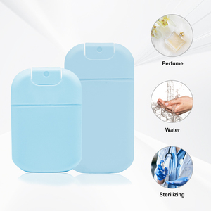 Pulverizador plástico para as mãos, desinfetante de plástico PP 20/30ml, recarregável, para uso com cartão de crédito, spray de névoa de perfume de bolso portátil com estojo de silicone - Product Image 3