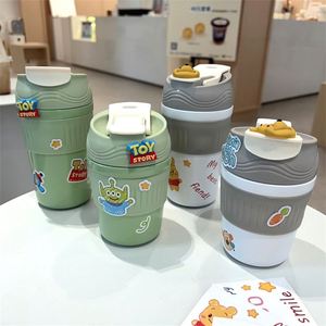 Wholesale 350ml Insulated Coffee Tumbler <b>Mug</b> 304 Stainless Steel with Straw <b>Double</b> <b>Wall</b> Vacuum Thermal Customizable Design - Product Image 6