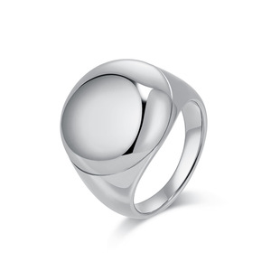 Minimalist Titanium Steel Ball <b>Ring</b> For Men Gold Black Silver Daily Wear Jewelry K R909 - Product Image 5