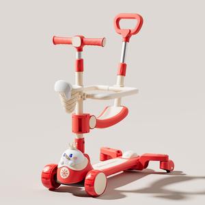 <span class=keywords><strong>Trottinette</strong></span> multifonctionnelle 4 en 1 en plastique pour enfants, pliable, populaire, avec <span class=keywords><strong>roues</strong></span> en PU - Product Image 2