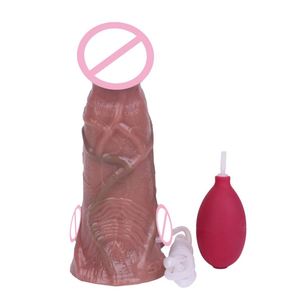 SXXY Silicone Squirting Thick Penis Deep Texture Ejaculation Realistic <b>Dildo</b> With Sucker Masturbator Anal Sex Toys for Women - Product Image 3