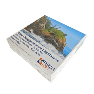 Rompecabezas para adultos de pizarra blanca de papel a todo Color personalizado de gran oferta, rompecabezas de 1000 piezas Cape Decappointment Lighthouse-27*20 pulgadas - Product Image 1