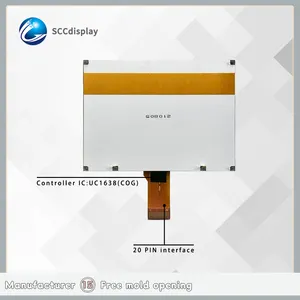 液晶ディスプレイ画面240X128ドットマトリックス画面240128COG STNネガティブホワイトバックライト低電力UC1638