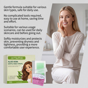 Jaysuing 20 <span class=keywords><strong>Strisce</strong></span> Depilatorie Delicate all'Aloe Vera, Idratanti e Lisciante per la Pelle - Product Image 2