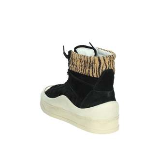รองเท้าผ้าใบ P448 Donna รุ่น F23RAIL สีดำ Nero ไซส์ 37 ทรง Chunky High Top - Product Image 2