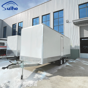 Unité de toilettes mobiles de 6 m avec toilettes à chasse d'eau et lavabo pour événements et chantiers - Product Image 1