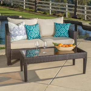 Juego de sofá de ratán <span class=keywords><strong>para</strong></span> exteriores, patio, asiento doble, <span class=keywords><strong>terraza</strong></span>, plástico, bambú, <span class=keywords><strong>para</strong></span> balcón, <span class=keywords><strong>terraza</strong></span> acristalada <span class=keywords><strong>para</strong></span> sala de estar - Product Image 6