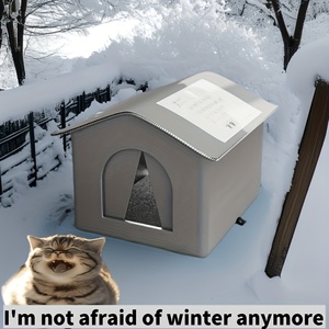 Caseta para Perros Elevada, Impermeable, Aislada y Resistente para Exteriores, Tienda para Mascotas para Múltiples Perros, Uso en Invierno - Product Image 6