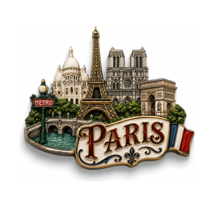 Imán de Resina 3D Personalizado de París, Recuerdo de <span class=keywords><strong>la</strong></span> Torre Eiffel, Imán para Refrigerador, Regalo Turístico al por Mayor - Product Image 2