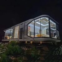Maison Capsule de Luxe Préfabriquée, Mini-Maison, Bureau, École, Centre Commercial, Hôpital, Hôtel, Utilisation Extérieure, Structure en Acier, Panneau Sandwich, Installation Rapide