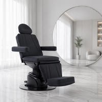 Nouveau lit de soin électrique inclinable avec appui-tête ergonomique réglable et base hydraulique robuste pour salon de beauté commercial