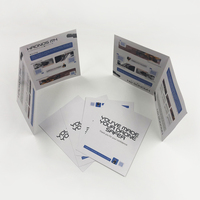 A4 A5 personnaliser la taille conception CYMK 4c Offset enduit Art papier carton Brochures à trois volets accordéon pli impression Brochure