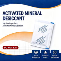 Cress 10g Desikan Mineral Aktif, Sachet Kertas Dure Dengan Garis Penanda, Agen Kimia Umum untuk Anti Lembab