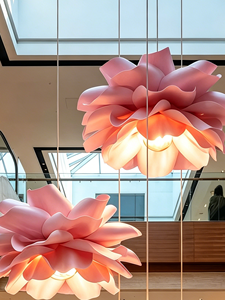 J-101 EVA Luminaire de plafond géant haut de gamme, Décoration de pivoine géante pour salle à manger, centres commerciaux, bâtiments, fleur artificielle - Product Image 3