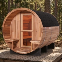 Sauna panoramique en bois bon marché à vendre