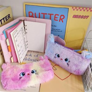 Moda lindo gato patrón gran capacidad cremallera dibujos animados creativo Simple pequeño bolso - Product Image 3