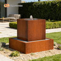 Décoration murale en cascade en acier corten, design moderne et luxueux, respectueux de l'environnement, fontaine d'eau pour la maison et le jardin, utilisation en extérieur