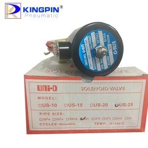 صمام بخار كهربائي نحاسي من سلسلة UNi-D US-15 سعة <span class=keywords><strong>2</strong></span> لتر، ثنائي الاتجاه، منفذ ZG1/<span class=keywords><strong>2</strong></span> بوصة، مغلق عادةً، مع سلك توصيل ومحرك كهربائي - Product Image 6