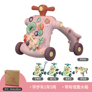 Offres Spéciales Table de jeu pour bébé multifonctionnel Push Car Toddler Activity Toy Musical Baby Walker avec roues et siège - Product Image 5