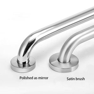 Barres <span class=keywords><strong>d</strong></span>'<span class=keywords><strong>appui</strong></span> de salle de bain murales en acier inoxydable satiné 304, antidérapantes, robustes, 35 cm, antirouille, pour usage hôtelier - Product Image 3
