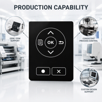 Fabricant chinois de produits d'impression de précision, conçoit sur mesure des panneaux tactiles HMI multifonctionnels pour la maison intelligente, imprimés à l'écran haute précision.