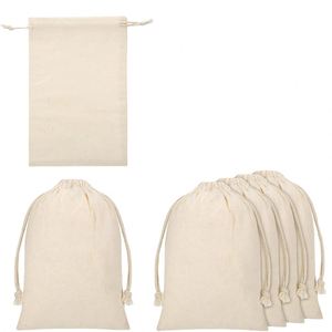 Pochette à Bijoux Personnalisable en Coton 100% avec Cordon de Serrage, Sac Anti-Poussière Respirant, Accessoire Cadeau de Mariage, Pochette de Rangement Recyclable - Product Image 2