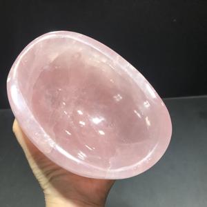 Pyréamides de cristal de quartz rose polies, bols chantants, environ 1 kg chacun, pour la guérison et la décoration des fêtes - Product Image 4
