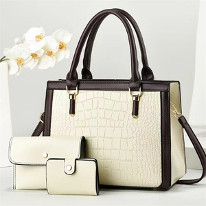 Bolso <span class=keywords><strong>de</strong></span> mano exquisito con estampado <span class=keywords><strong>de</strong></span> <span class=keywords><strong>piedra</strong></span>, 3 en 1, bandolera y tote para mujer, con cremallera, venta al por mayor - Product Image 6