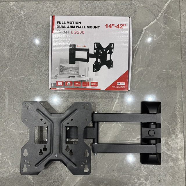 Reasonable Price Full-Automation Modern Wall Mounted TV Cabinet TV  Motorized 14-42" Single Arm TV Bracket Swivel LG200 TV Stand