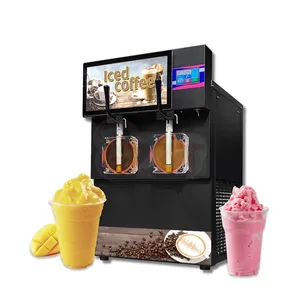 ETL CE New Style Double Tanks Italian Granita Slush Ice Machine With Factory Price Slush Ice Machine Slushie Machine Commercial