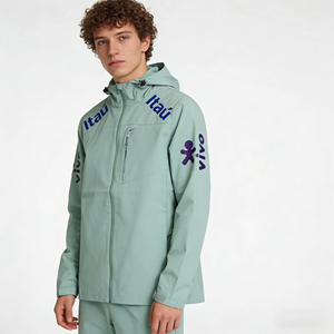 Chaqueta Cortavientos con Capucha Transpirable Multicolor para Exteriores de la Marca Itau, Traje Deportivo Rosa de Secado Rápido, Uniforme de Fútbol - Product Image 2