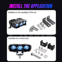Nouvelle ampoule LED ultra-lumineuse 12V 6000K pour calandre de voiture et moto 110W