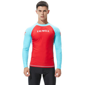 Maillot de bain à manches longues pour hommes, protection solaire, T-shirt de plage, <span class=keywords><strong>surf</strong></span>, flottant, costume de plongée, respirant, nouvelle collection - Product Image 3