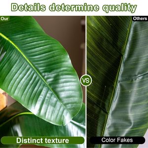 <span class=keywords><strong>Albero</strong></span> <span class=keywords><strong>di</strong></span> banano artificiale da 1,9 m, grande pianta <span class=keywords><strong>di</strong></span> banano finta con foglie e <span class=keywords><strong>corteccia</strong></span> realistiche per decorazioni interne <span class=keywords><strong>di</strong></span> casa e ufficio - Product Image 3